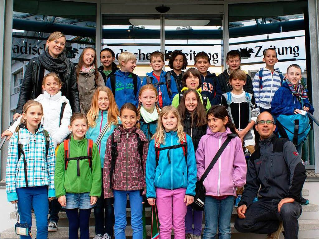 Die Klasse 4a der Schwarzenbergschule Waldkirch mit ihrem Lehrer Ingo Schmack. Die Klasse 4a der Schwarzenbergschule Waldkirch mit ihrem Lehrer Ingo Schmack.