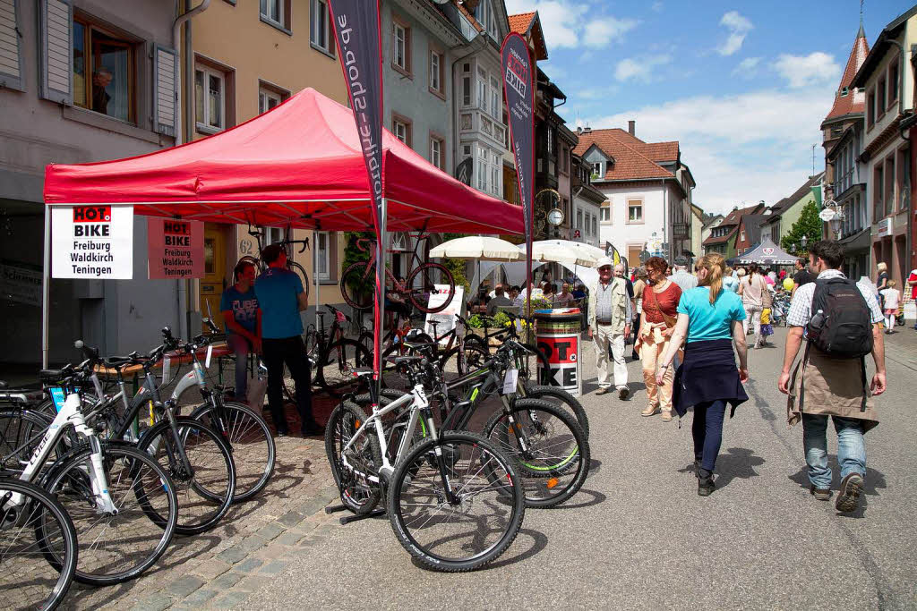 Auch der Fahrradmarkt fand dieses Wochenende satt.