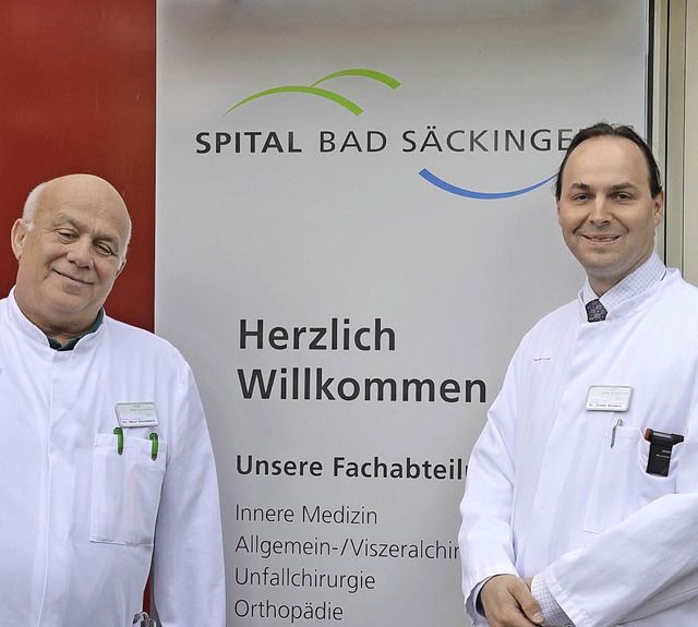 Die neuen Oberrzte Felix Chaichenets und  Volker Bechmann (von links)   | Foto: Spital BaD Sckingen