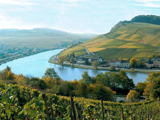 Die Weinstrae entlang der Mosel.  | Foto: O.N.T. Luxemburg