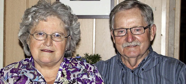Iris und Hermann Lffler sind seit 50 Jahren verheiratet.   | Foto: trogus