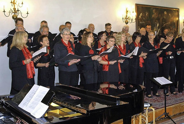 Auftritt in barocker Kulisse: Chorgemeinschaft Oberschopfheim   | Foto: verein