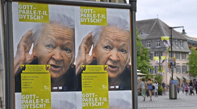 &#8222;Gott, parle-t-il Dytsch?&#8220;..., kumenischen Kirchentag in Lrrach.   | Foto: Nikolaus Trenz