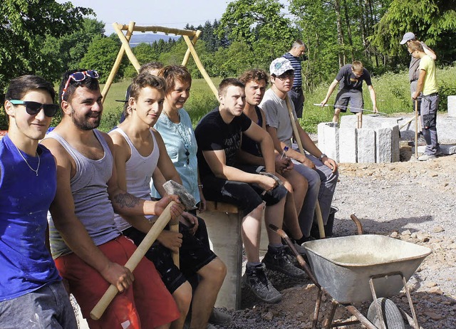 Stolz auf die   Fortschritte bei den R...asse der Gewerbeschule Bad Sckingen.   | Foto: Reinhard  Herbrig