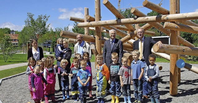 Die Kinder der Arche konnten es gester... Spielgerten zur Nutzung frei gaben.   | Foto: Frey