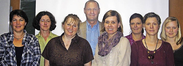 Der neu gewhlte Vorstand des Schulfr...ierholzer, Katrin May und Julia Jnger  | Foto: christiane sahli