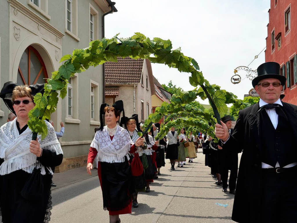 Rund 800 Teilnehmer waren beim groen Jubilumsumzug der WG Wolfenweiler auf den Beinen.