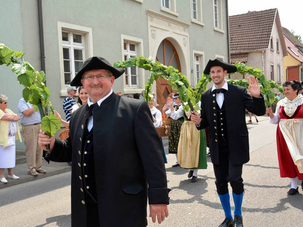 Rund 800 Teilnehmer waren beim groen Jubilumsumzug der WG Wolfenweiler auf den Beinen.