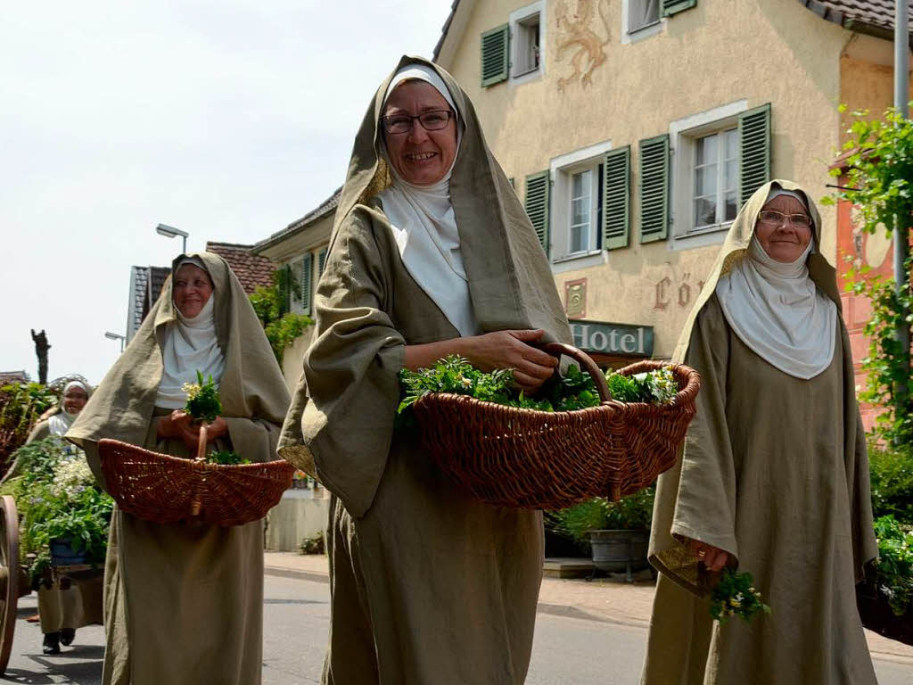 Rund 800 Teilnehmer waren beim groen Jubilumsumzug der WG Wolfenweiler auf den Beinen.