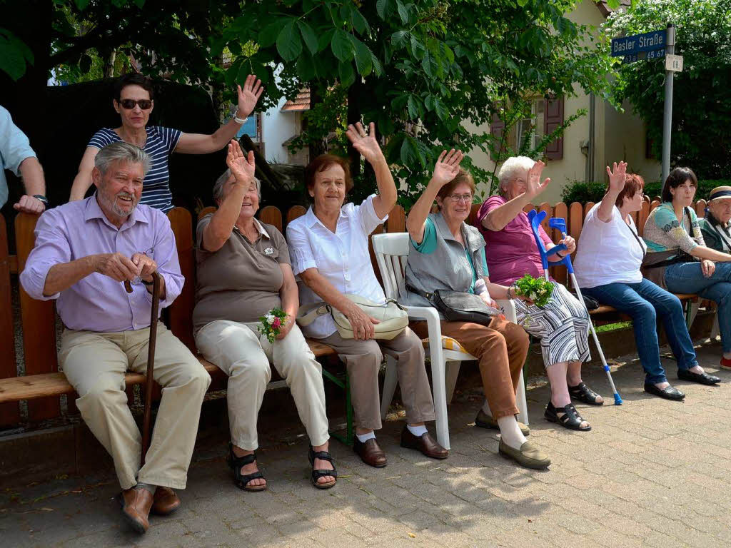 Rund 800 Teilnehmer waren beim groen Jubilumsumzug der WG Wolfenweiler auf den Beinen.