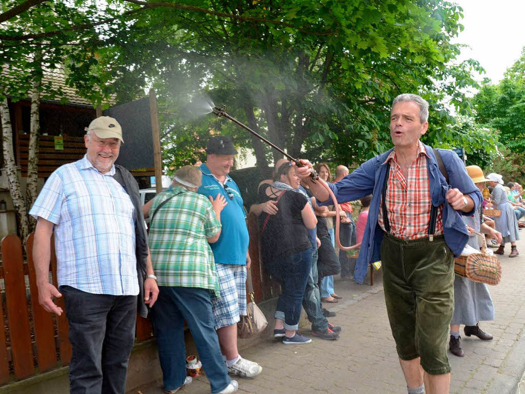 Rund 800 Teilnehmer waren beim groen Jubilumsumzug der WG Wolfenweiler auf den Beinen.