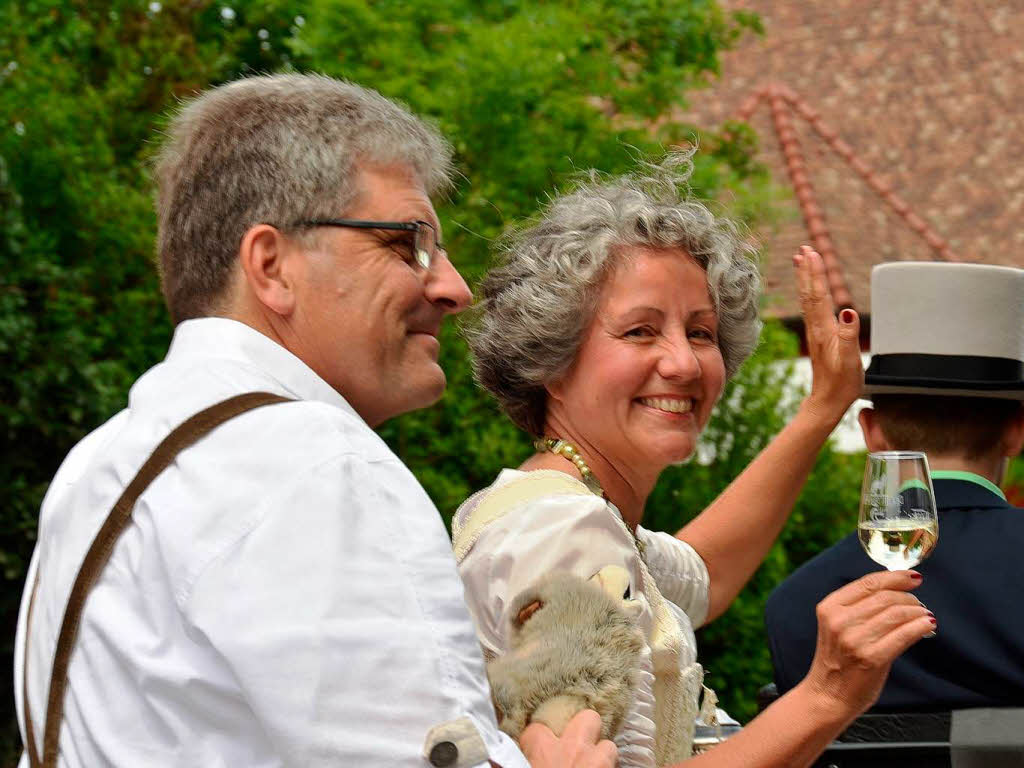 Rund 800 Teilnehmer waren beim groen Jubilumsumzug der WG Wolfenweiler auf den Beinen.