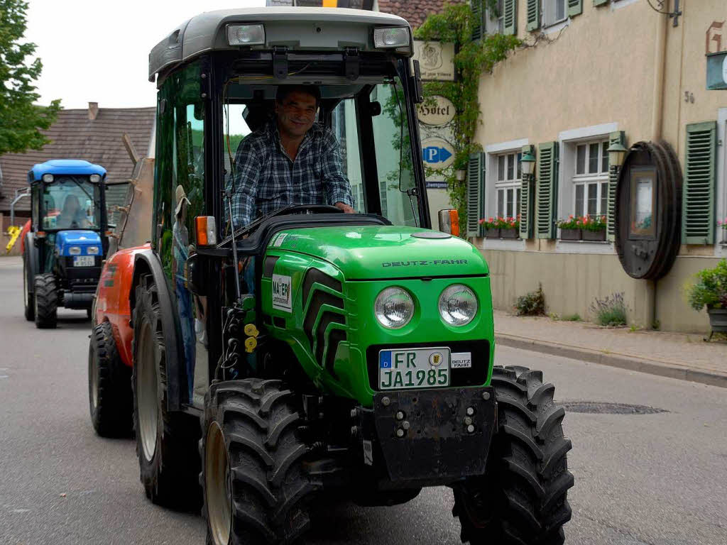 Rund 800 Teilnehmer waren beim groen Jubilumsumzug der WG Wolfenweiler auf den Beinen.