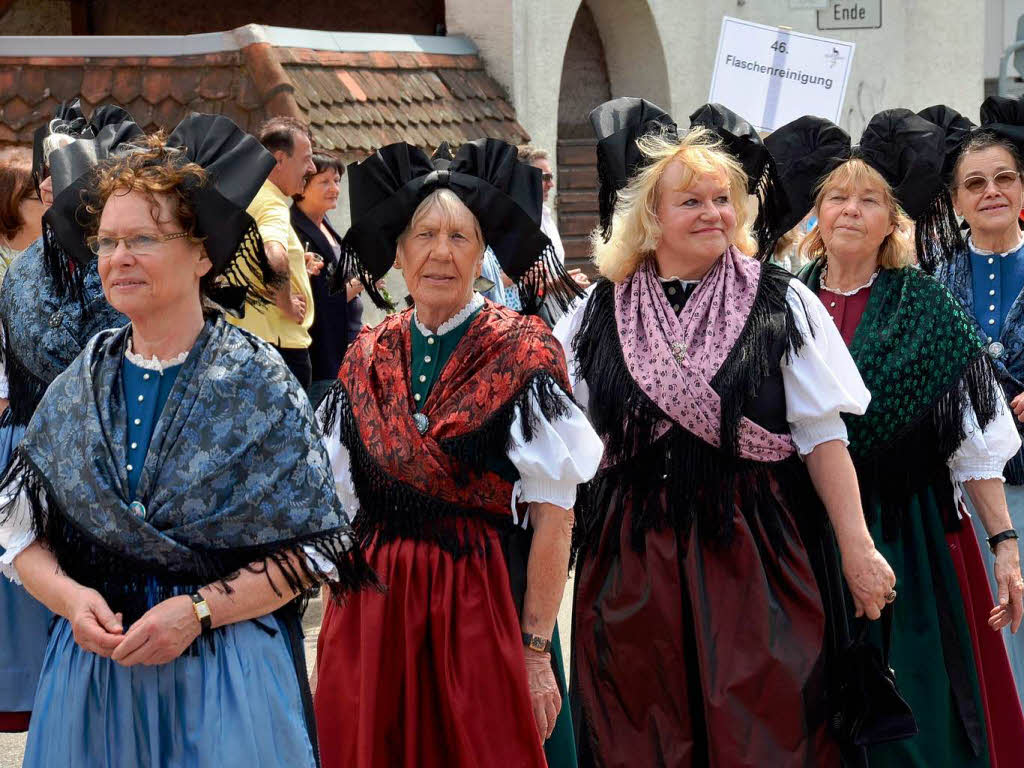 Rund 800 Teilnehmer waren beim groen Jubilumsumzug der WG Wolfenweiler auf den Beinen.