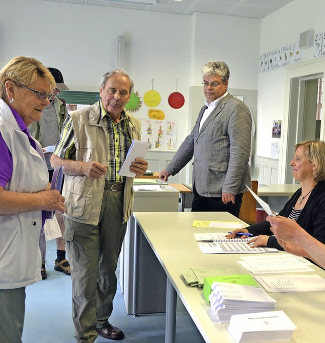 Auch wenn die Wahlbeteiligung sich in ...-Wahlsonntag&#8220; doch viel zu tun.   | Foto: Sylvia-Karina Jahn