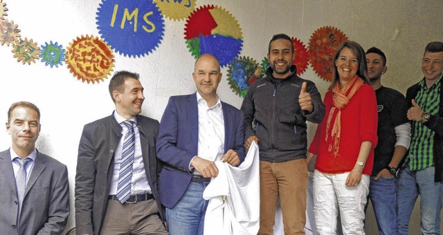 Das Sommerfest der Karl-Wacker-Schule ...ab, Hamza Parlak und Alen Ferhatovic.   | Foto: Lendle