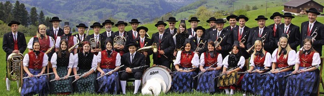 Die Trachtenkapelle Hg-Ehrsberg feier...ller Blasmusik und Kreistrachtenfest.   | Foto: ZVG