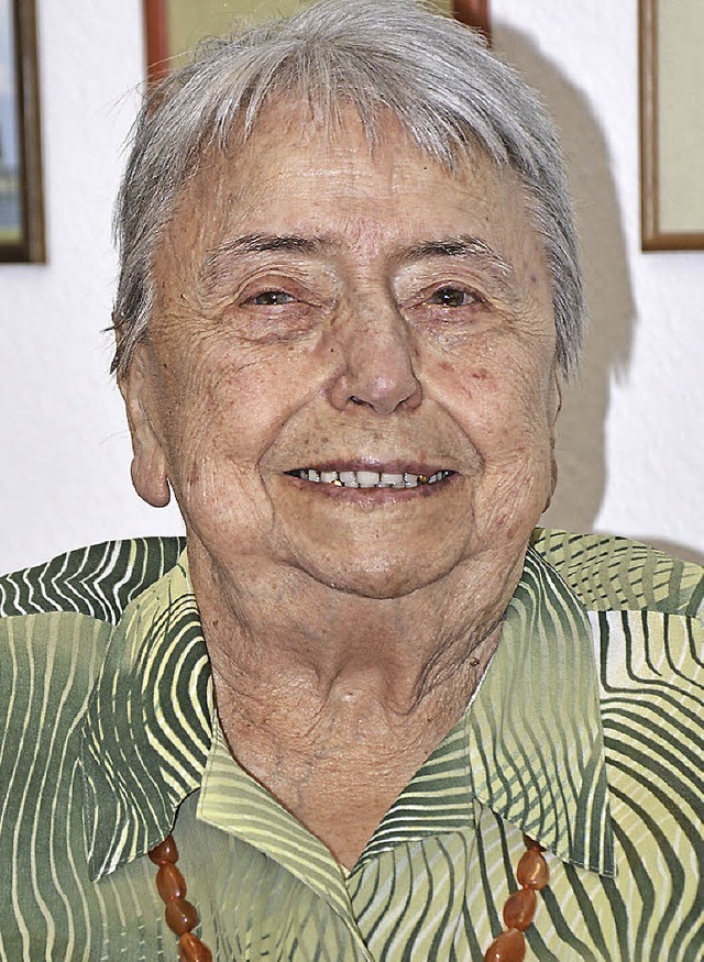 Maria Anna Bckert feiert  Himmelfahrt 85. Geburtstag.   | Foto: Diehl