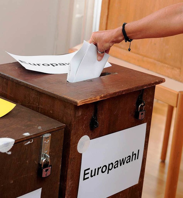Die Wahlbeteiligung bei der Europawahl nahm im Kreis leicht zu.  | Foto: Bettina Schaller, Bettina Schaller Presse