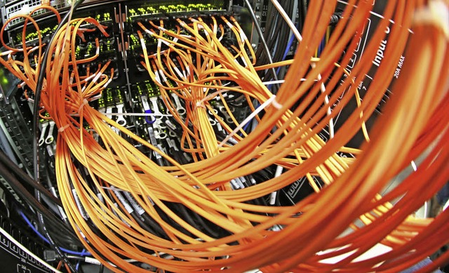Glasfaserkabel sollen  im Landkreis k...ngsfhige Internetverbindungen sorgen.  | Foto: DPA