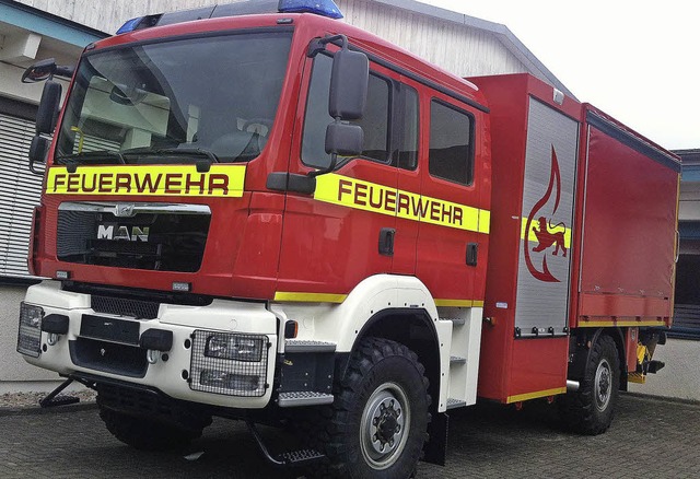 So hnlich wird das neue Feuerwehrauto fr Hausen aussehen: das GW-L2.   | Foto: archivbild: gutmann