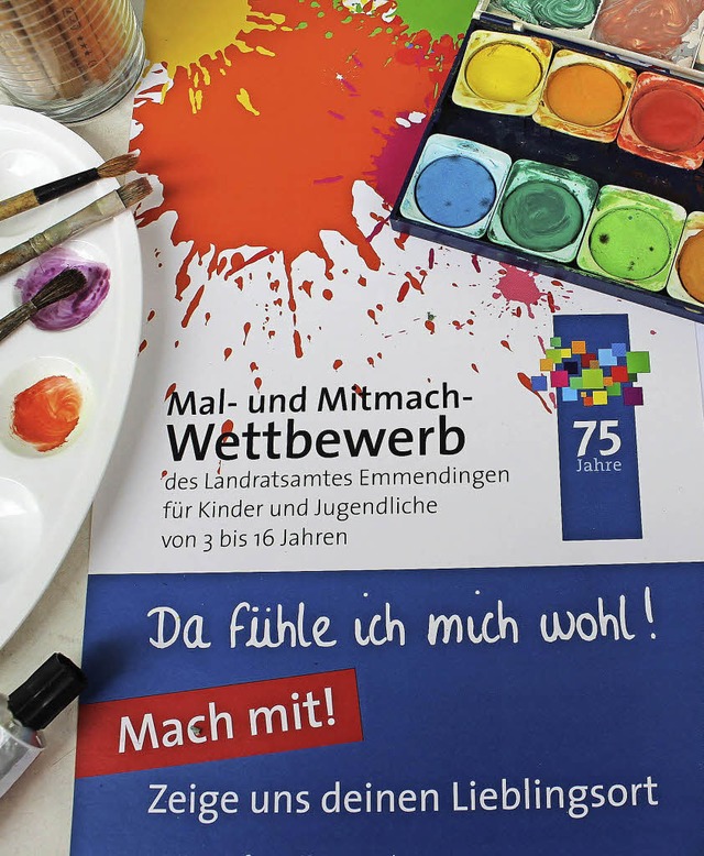 An die Farben, fertig, los<ppp> Das Landratsamt ruft  zum Wettbewerb</ppp> auf.   | Foto: Landratsamt