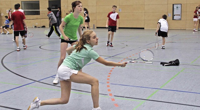 Marcia Mottarelli (vorn) und Hannah Br...-Wrttembergischen Ranglistenturnier.   | Foto: Monika Weber