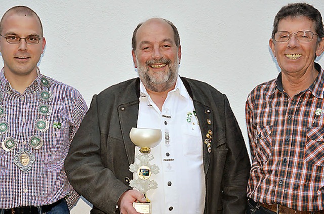 Die erfolgreichsten Schtzen der Scht...Kunz, Max Schneider und Peter Krning   | Foto: georg diehl