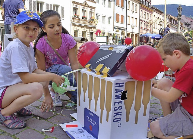 Eine Stadt der Kinder soll hier aus Kartons entstehen.  | Foto: Rebekka sommer