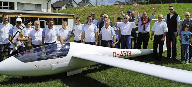 Das neue Flugzeug der Fliegergruppe La...enheim heit  &#8222;Wallburg&#8220;.   | Foto: Privat