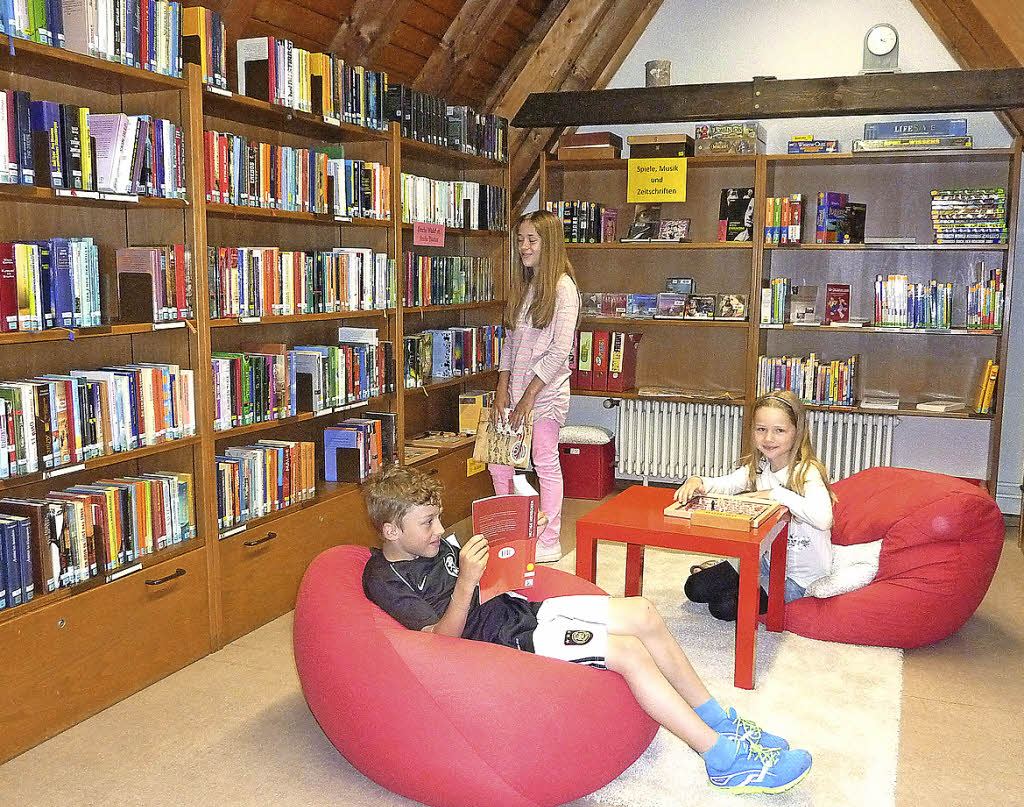 Die Teninger Bibliothek wirbt um Kinder - Teningen - Badische Zeitung