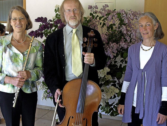 Ein professionelles Trio hat sich mit ...der Freien Waldorfschule in Urberg gab  | Foto: Karin Stckl-Steinebrunner