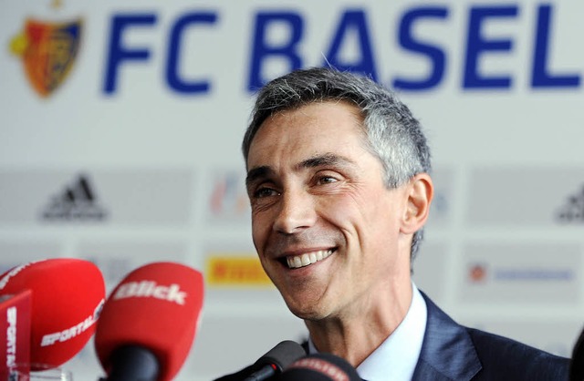 &#8222;Anhnger sollen die Tage bis zu... FCB-Trainer Paulo Sousa freut  sich.   | Foto: Meinrad Schn