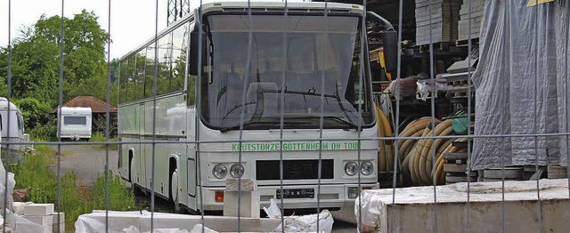 Der Bus der Gottenheimer Narrenzunft &...&#8220; ist in Eichstetten abgestellt.  | Foto: mario schneberg