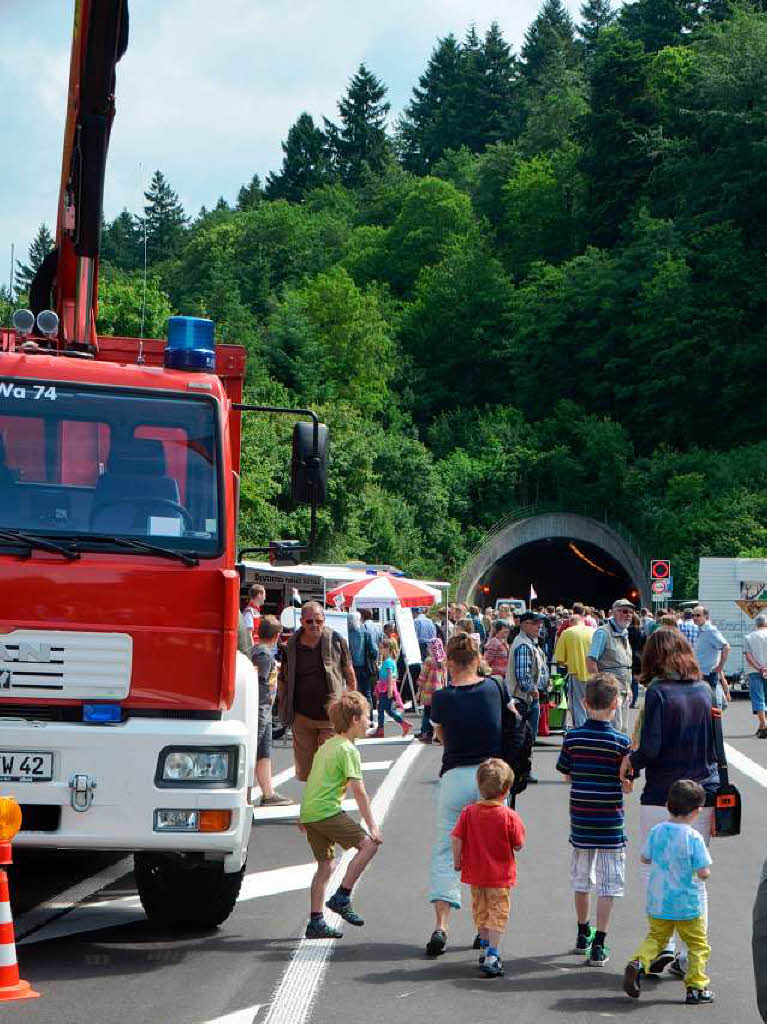 Ansturm beim Tag des offenen Tunnels an Christi Himmelfahrt. Ansturm beim Tag des offenen Tunnels an Christi Himmelfahrt.