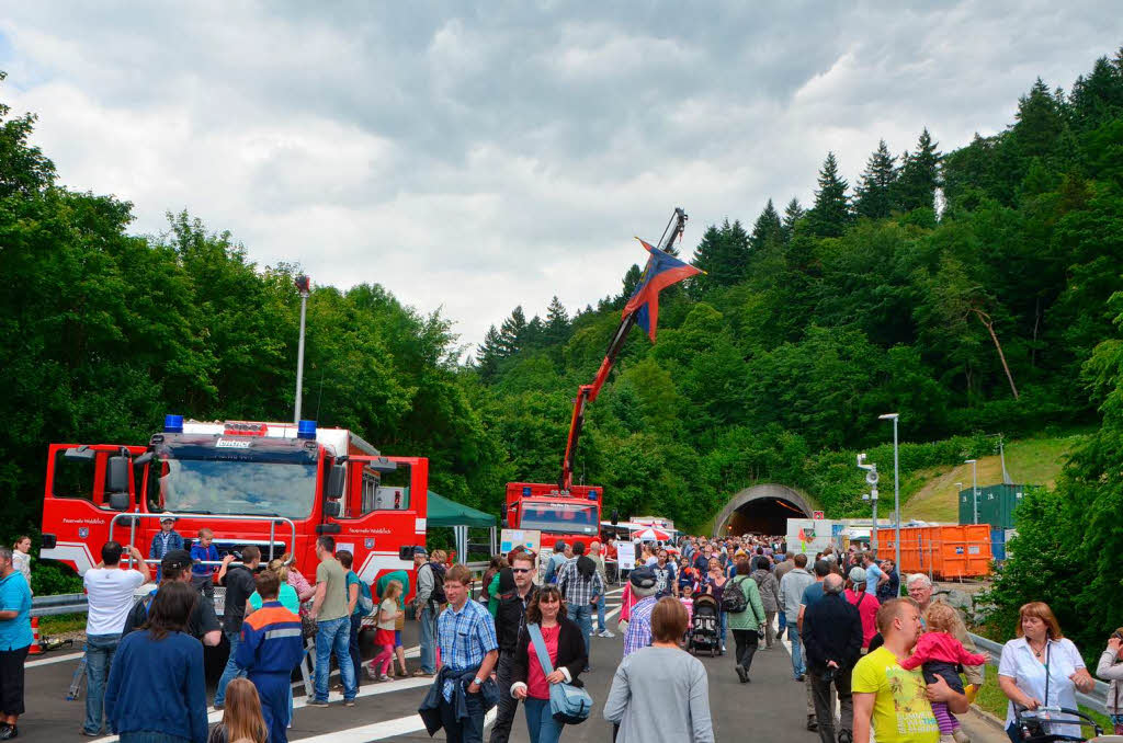 Ansturm beim Tag des offenen Tunnels an Christi Himmelfahrt. Ansturm beim Tag des offenen Tunnels an Christi Himmelfahrt.