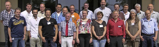 Die deutschen und franzsischen Klranlagen-Experten bei ihrem Treffen   | Foto: Privat