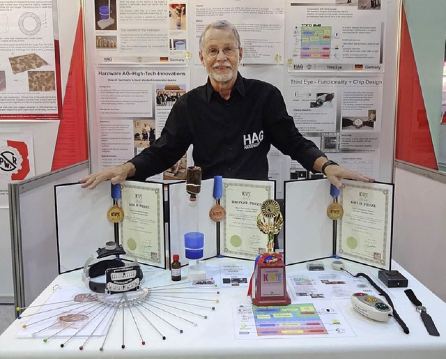 HAG-Leiter Winfried Sturm freut sich ...ie vielen Auszeichnungen in Sd-Korea.  | Foto: privat