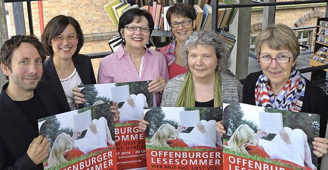 Offenburger Lesesommer 2014 (von links... (Freundeskreis der Stadtbilbliothek).  | Foto: Burgmaier Ralf