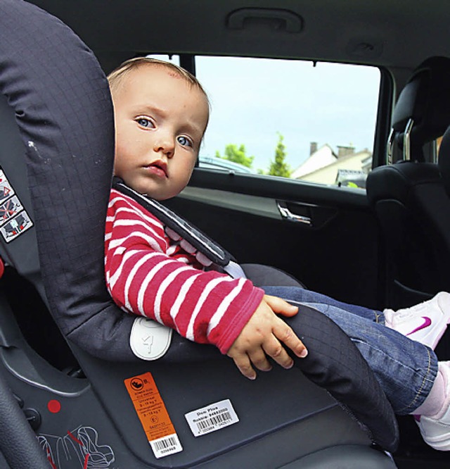 Kinder mgen im Auto die richtige Temperatur.   | Foto: dpa