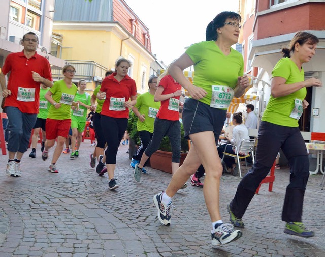 Stadtlauf als Gruppenerlebnis steht  h... Kreiskrankenhaus und der TuS Stetten   | Foto: Barbara Ruda