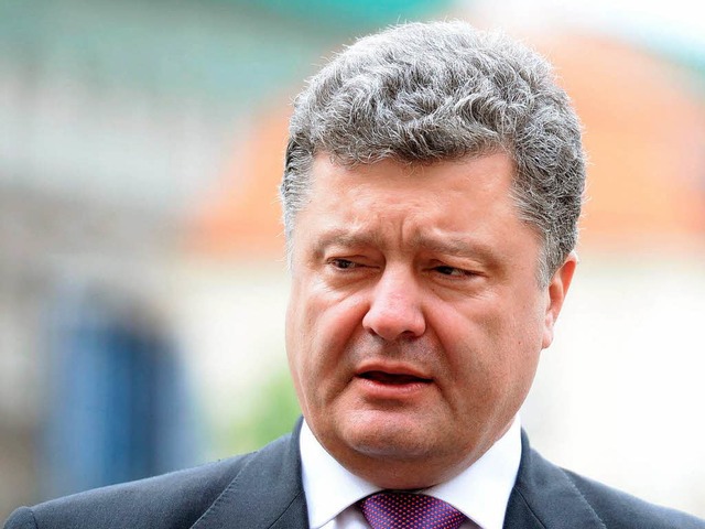 Poroschenko wurde erst am Samstag in s...als ukrainischer Prsident eingefhrt.  | Foto: dpa