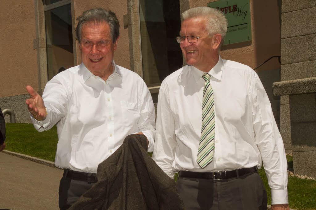 Ministerprsident Winfried Kretschmann und Gerhard Stratthaus