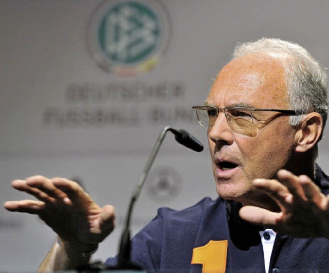 Franz Beckenbauer im Jahr 2010 &#8211;...noch Mitglied im Fifa-Exekutivkomitee   | Foto: DPA