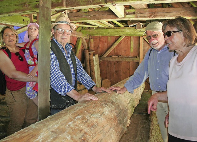 Die Kingenhof-Klopfsge im Lffeltal z...baum, Lupfarmen, Sgegatter und Ruten.  | Foto: dieter maurer