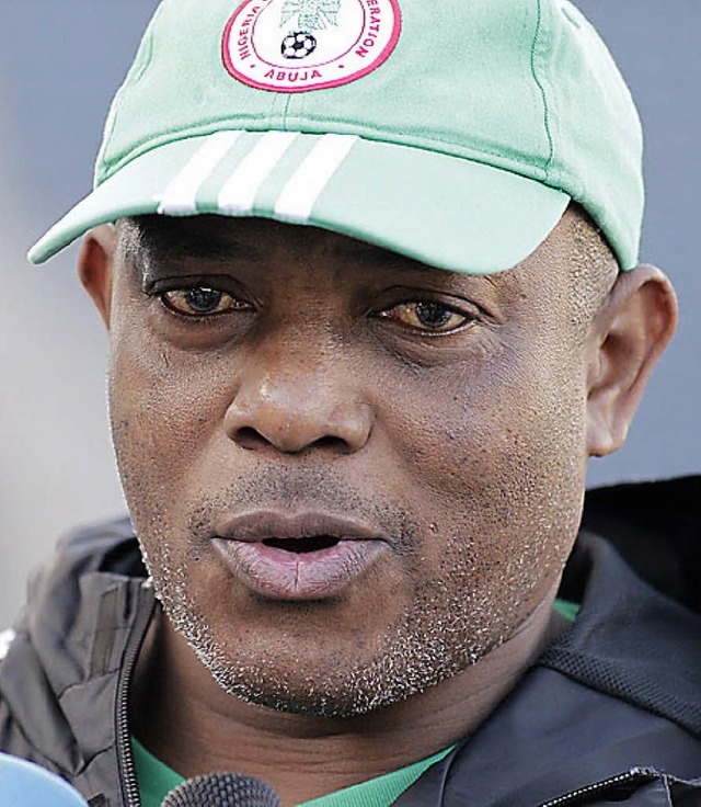 Nigerias Nationaltrainer Stephen Keshi   | Foto: dpa