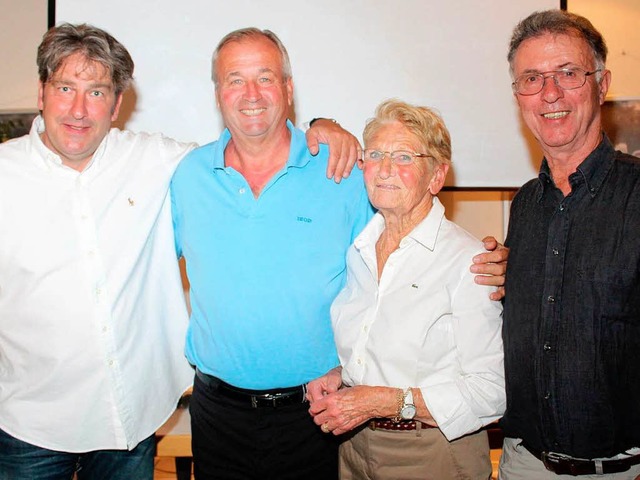 Thilo Kaltenbach (von links), Jrgen F...nder, Gisela Spatz und Peter Gutmann.   | Foto: Albert Greiner