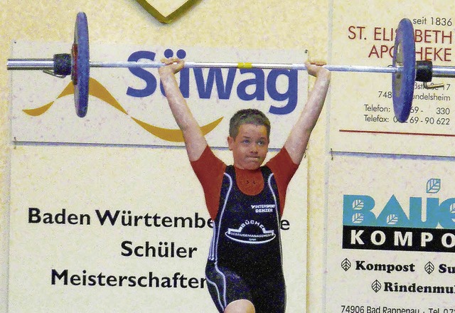 Philipp Mariani berzeugte bei der Sch...ft in Heinsheim mit sauberer Technik.   | Foto: weisser