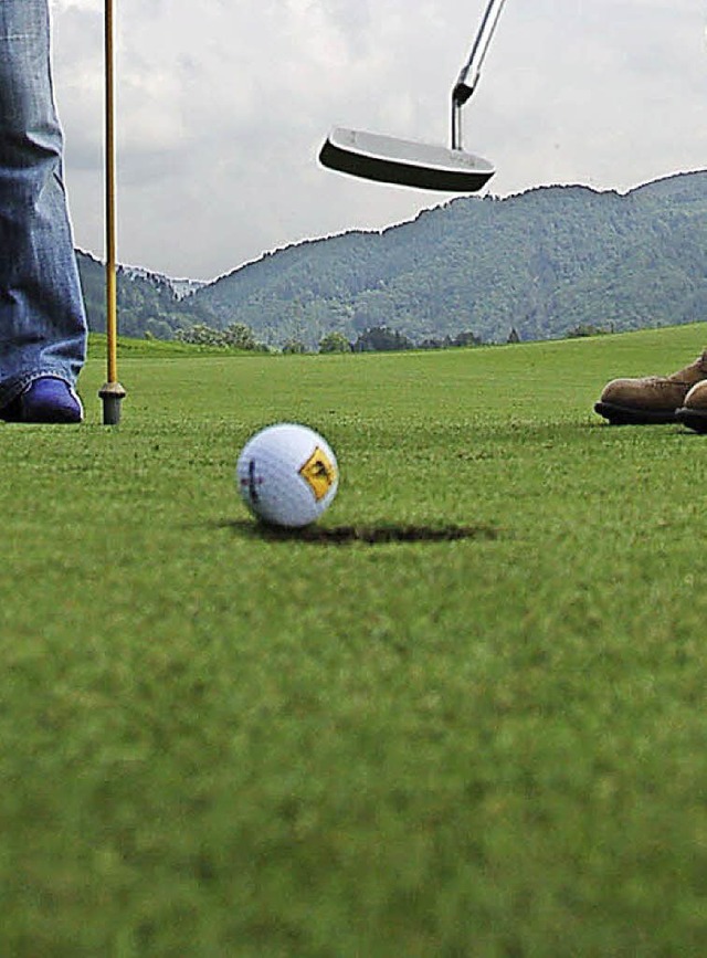 Golfen fr einen guten Zweck: Die Deutsche Krebshilfe soll untersttzt werden.   | Foto: Andr Hnig