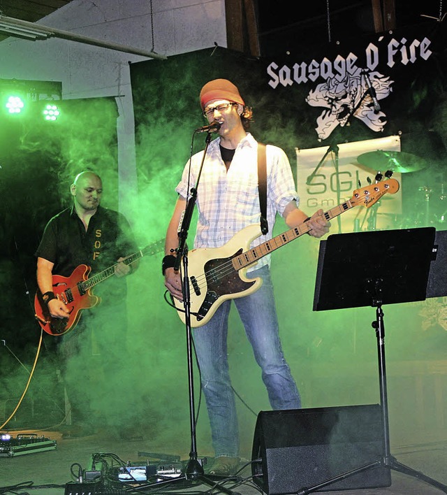 Die Band Sausage &#8217;o&#8217; Fire,...&#8222;Rock am Bruch&#8220; auftreten.  | Foto: Heiner Fabry